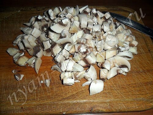 Картофельная запеканка с грибами и фаршем