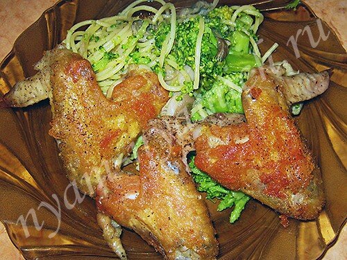 Блюдо с куриными крылышками «Веселый ужин»