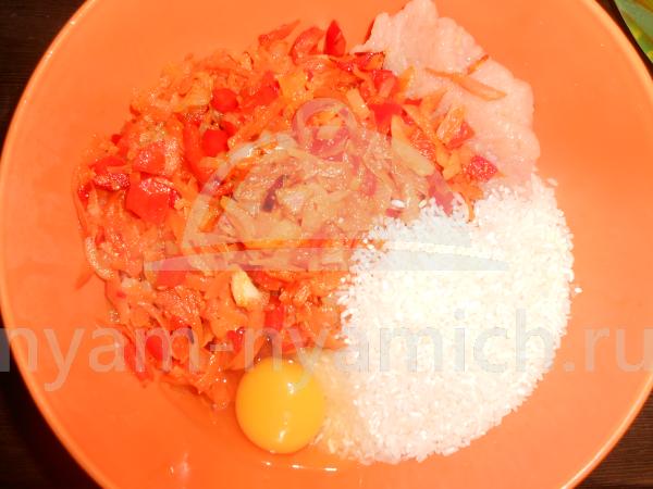Запеканка из куриного фарша с рисом и овощами рецепт с фото пошагово