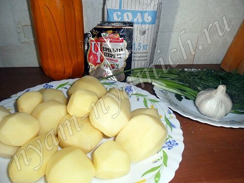  Картофель запеченный в духовке с чесноком